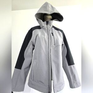 Nordic Track Jacket Men's Size Small Ski Snowboard Full Zip Coat Gray Charcoal